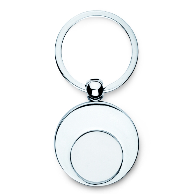 Srebrny brelok Euring z żetonem do wózków sklepowych